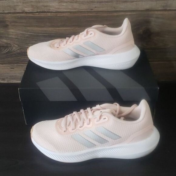 New Adidas Run Falcon Womens Sneakers Size 8 Running Lightweight Reflective Pink - Picture 1 of 10